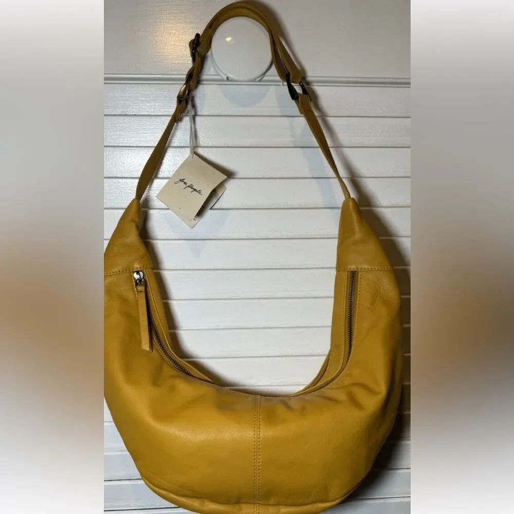 Free People Idle Hands Sling yellow mustard, color - Picture 4 of 10
